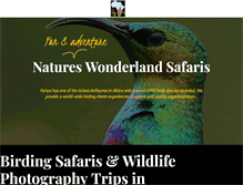 Tablet Screenshot of natureswonderlandsafaris.com